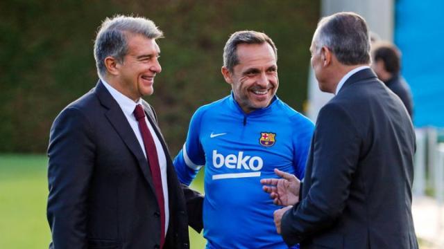 云开官网-拉波尔塔：和科曼关系很好 哈维迟早会回巴萨执教